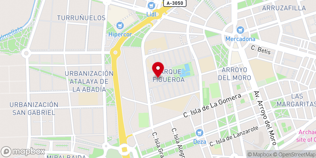 Map showing location of Parroquia Nuestra Señora de la Asunción