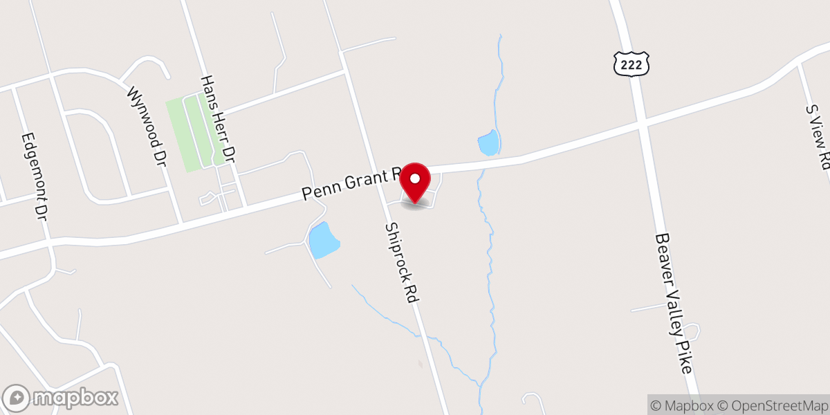 Map showing location of Ascension Lutheran Church