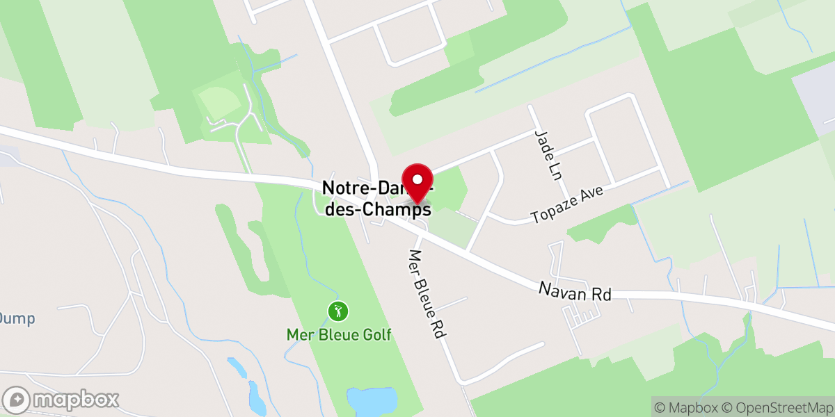 Map showing location of Saint George Malankara Orthodox Church Ottawa