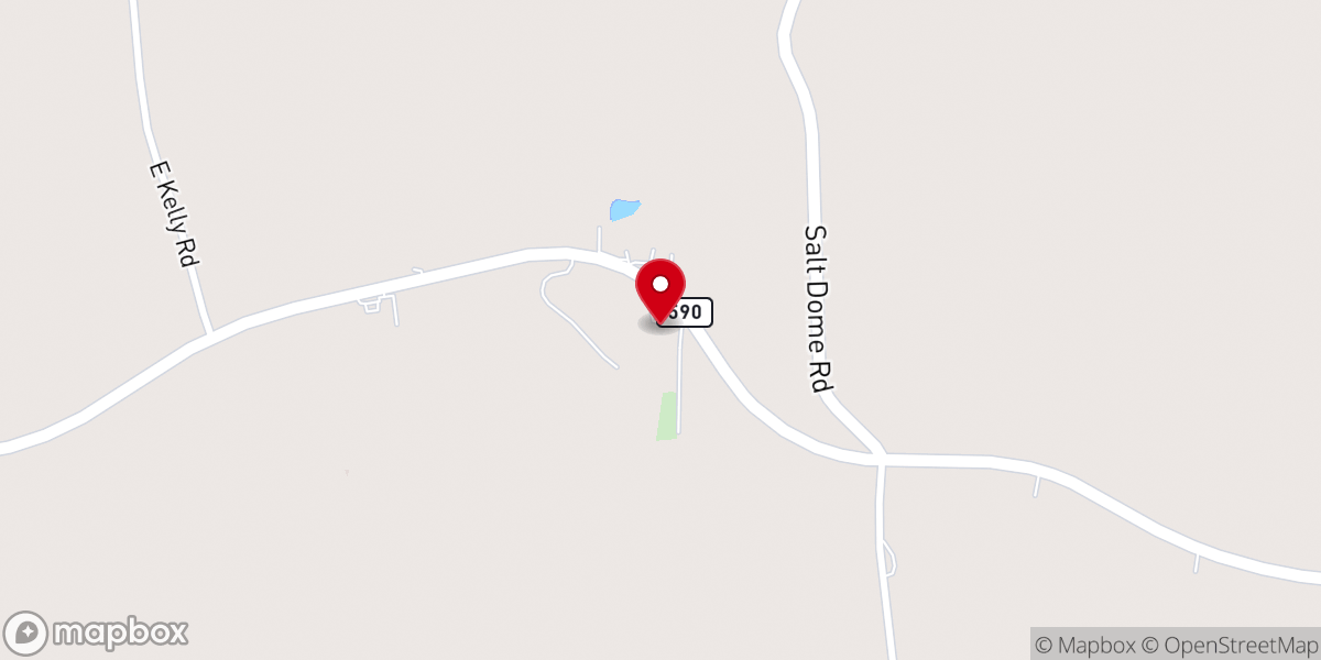 Map showing location of Calvary Baptist Church