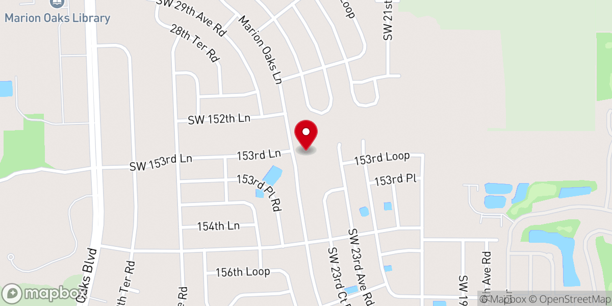Map showing location of Faith Baptist Church of Marion Oaks