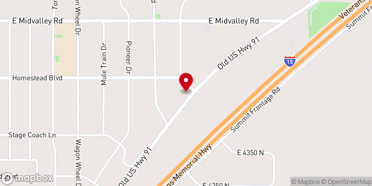 Map showing location of Cedar city SDA Church