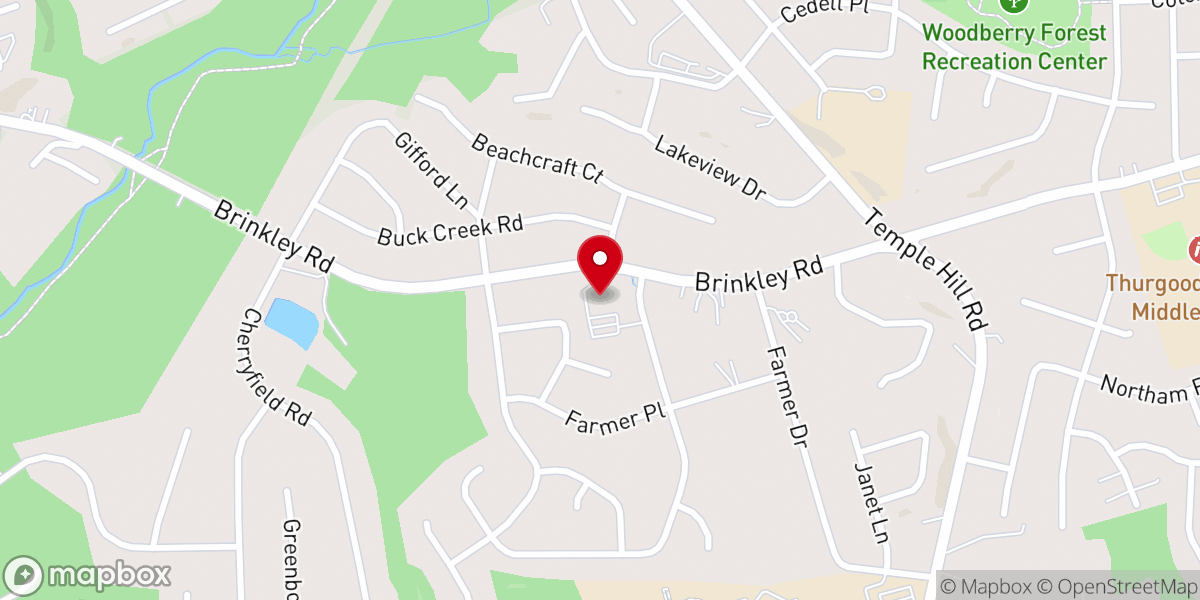 Map showing location of Oxon Hill Church of Christ