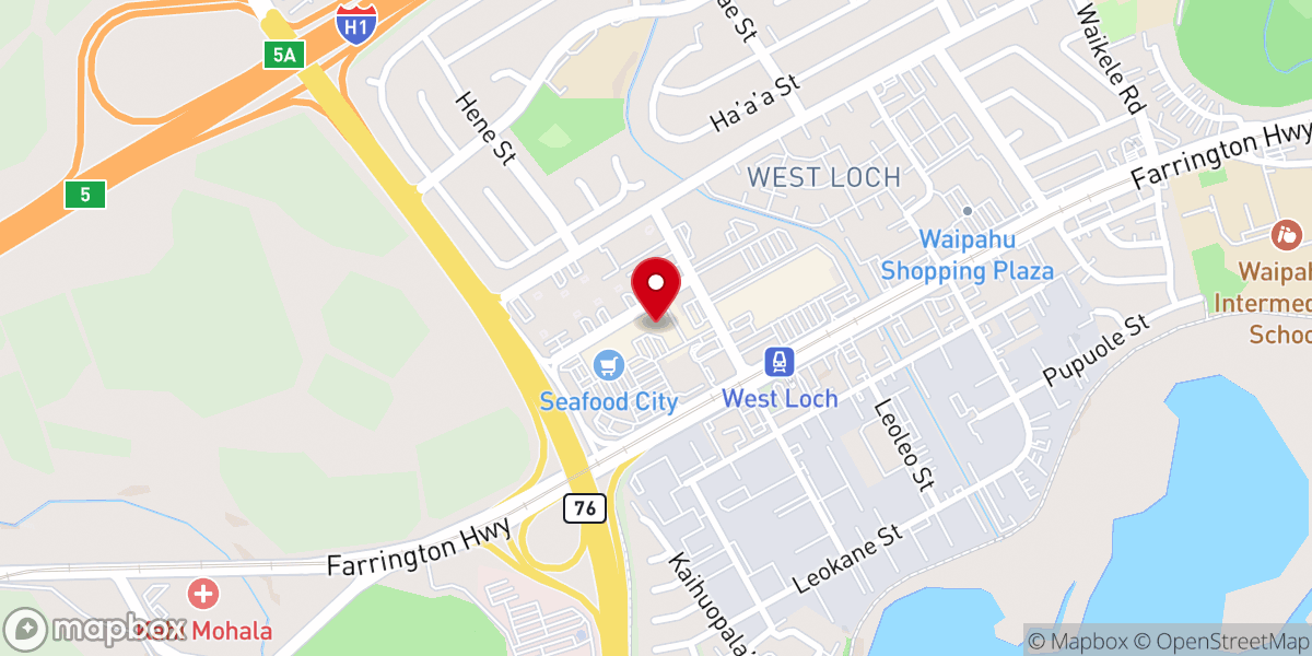 Map showing location of New Hope Leeward Waipahu