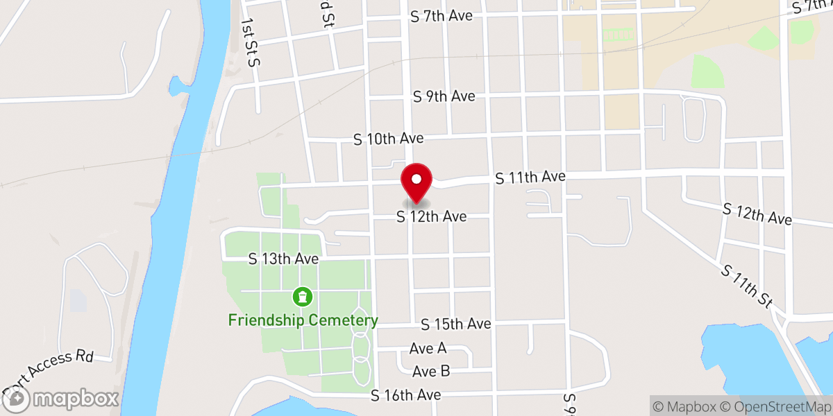 Map showing location of Glen Chapel
