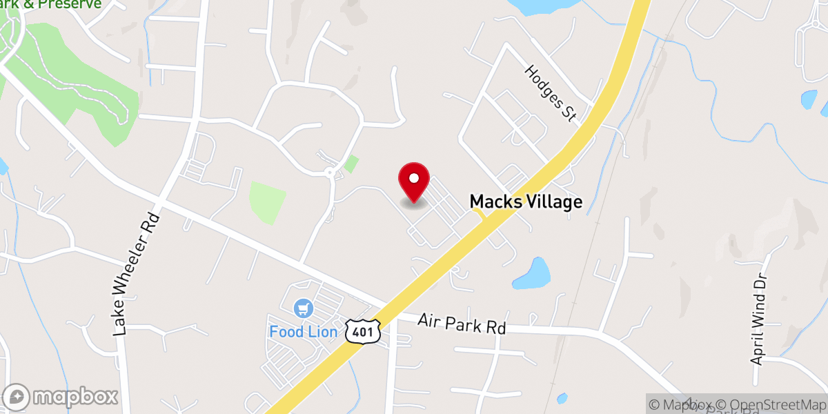 Map showing location of Hilltop Christian School