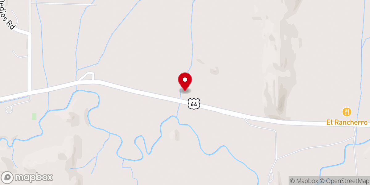 Map showing location of Good News Baptist Church