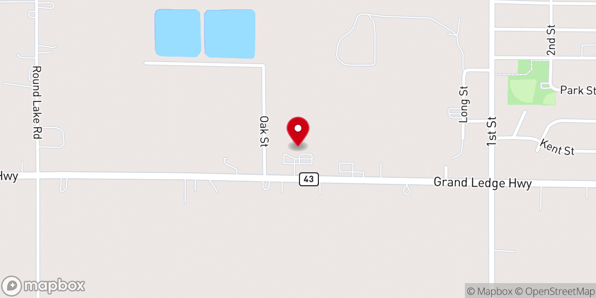 Map showing location of Sunfield United Brethen Church