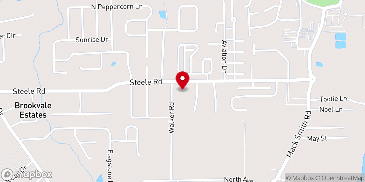 Map showing location of Delray Church