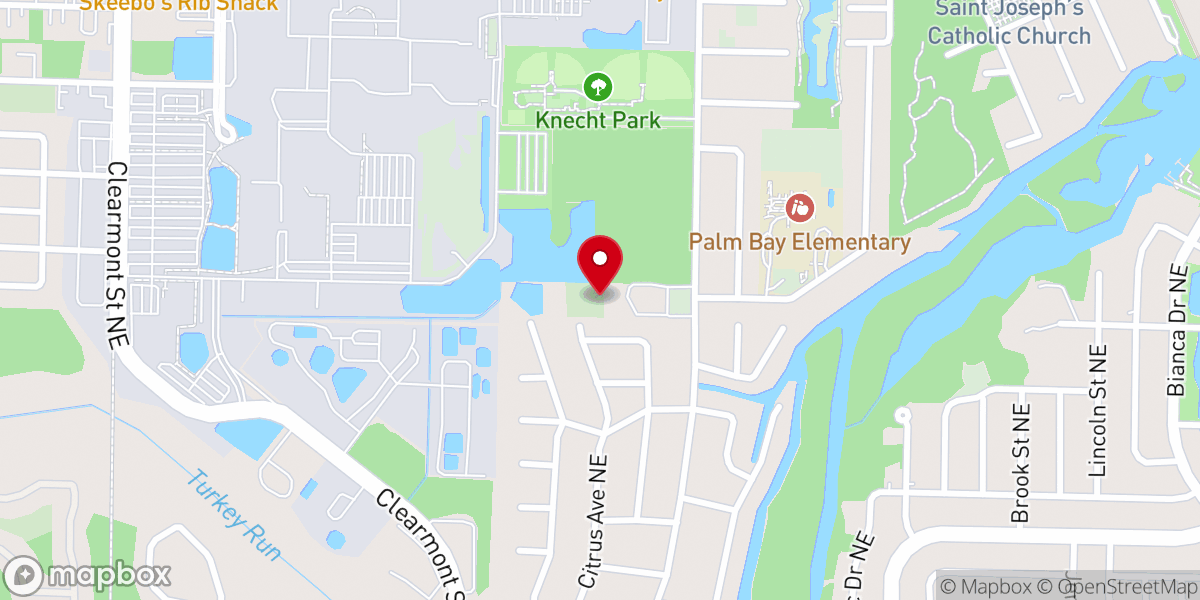 Map showing location of First French Adventist Church Ofpalm Bay Inc