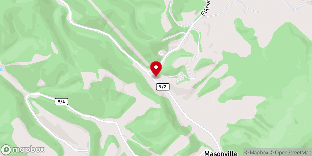Map showing location of Lutheran Church