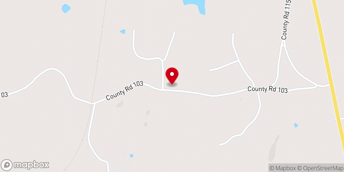Map showing location of Springfield Missionary Baptist Church