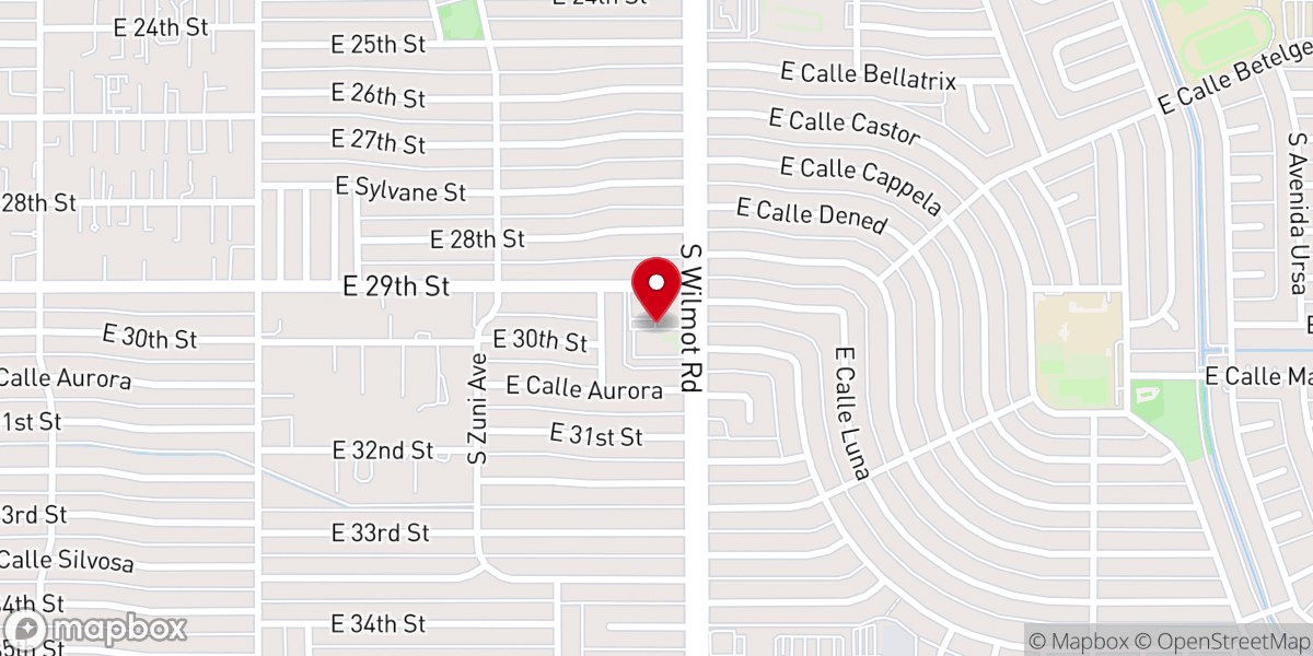 Map showing location of Eastside Assembly of God