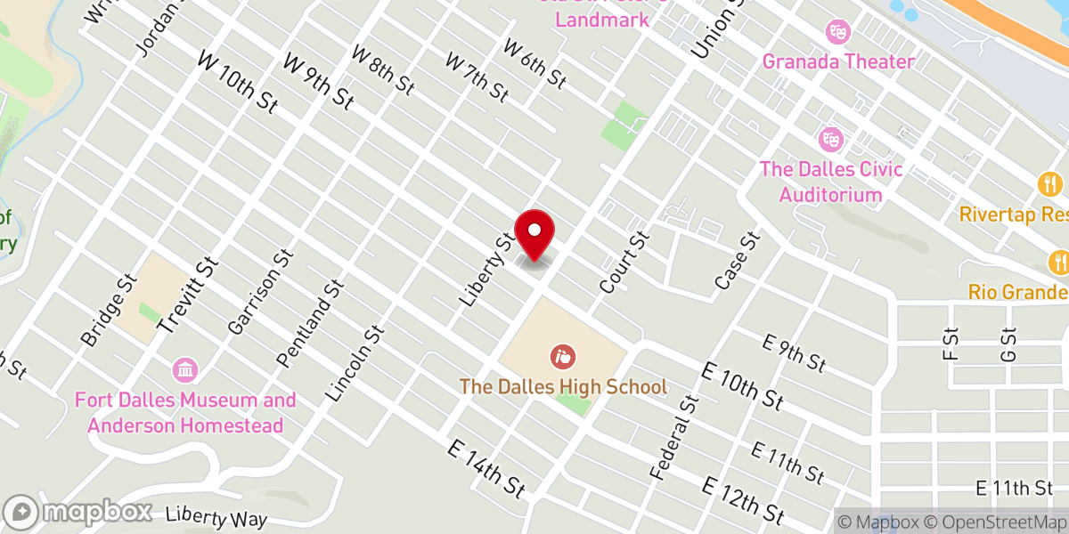 Map showing location of Zion Lutheran Church