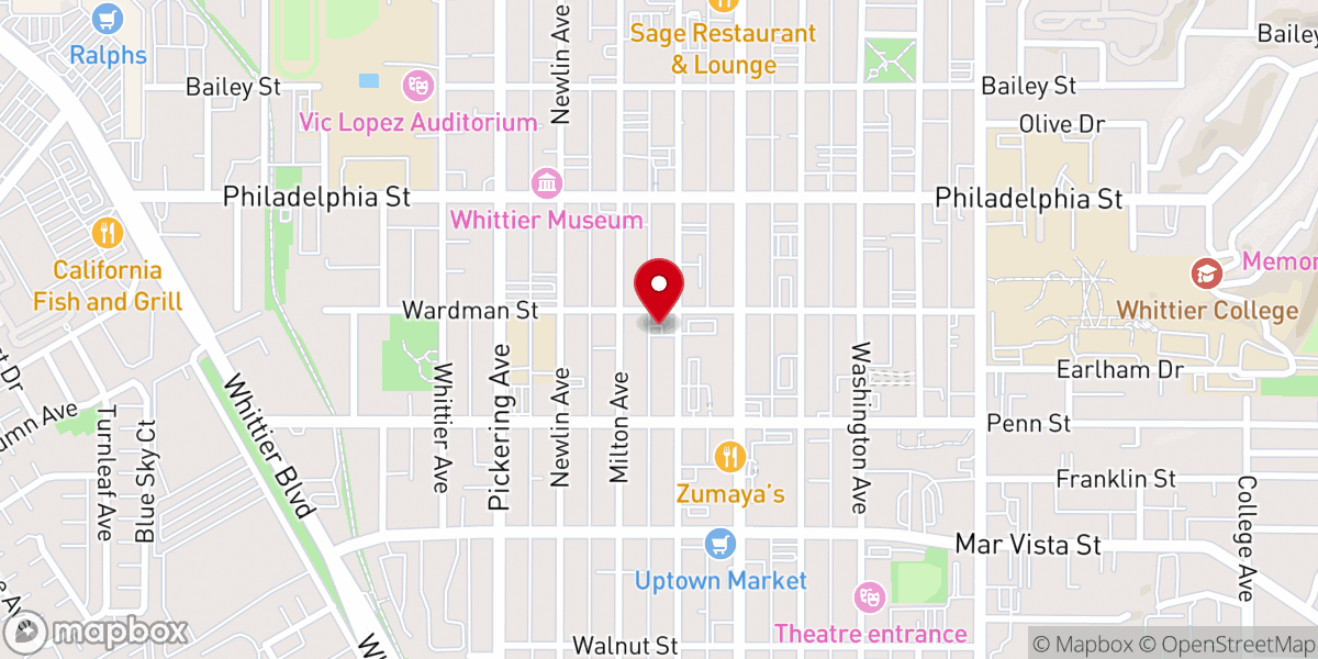 Map showing location of Free Methodist Church