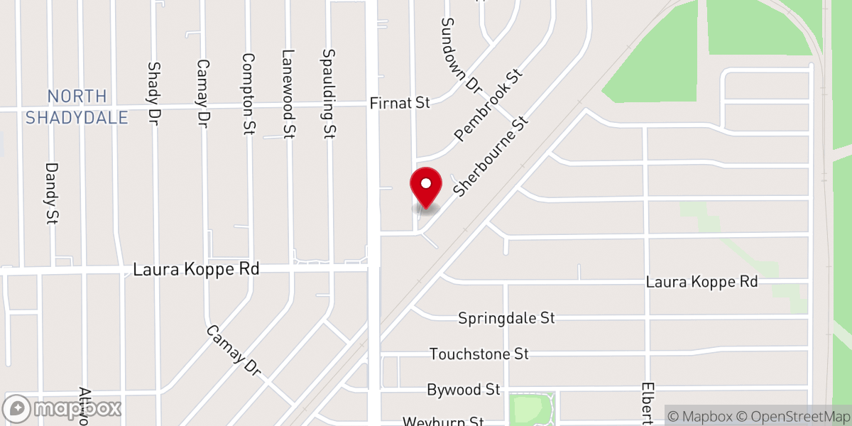 Map showing location of Fellowship Church of Texas