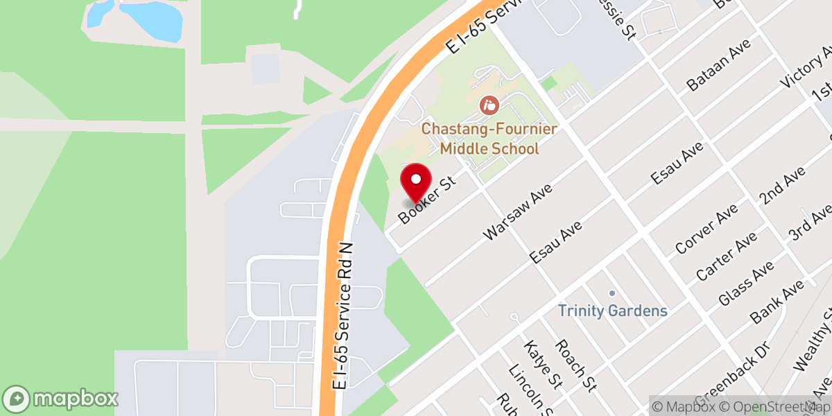 Map showing location of Christian Way Baptist Church
