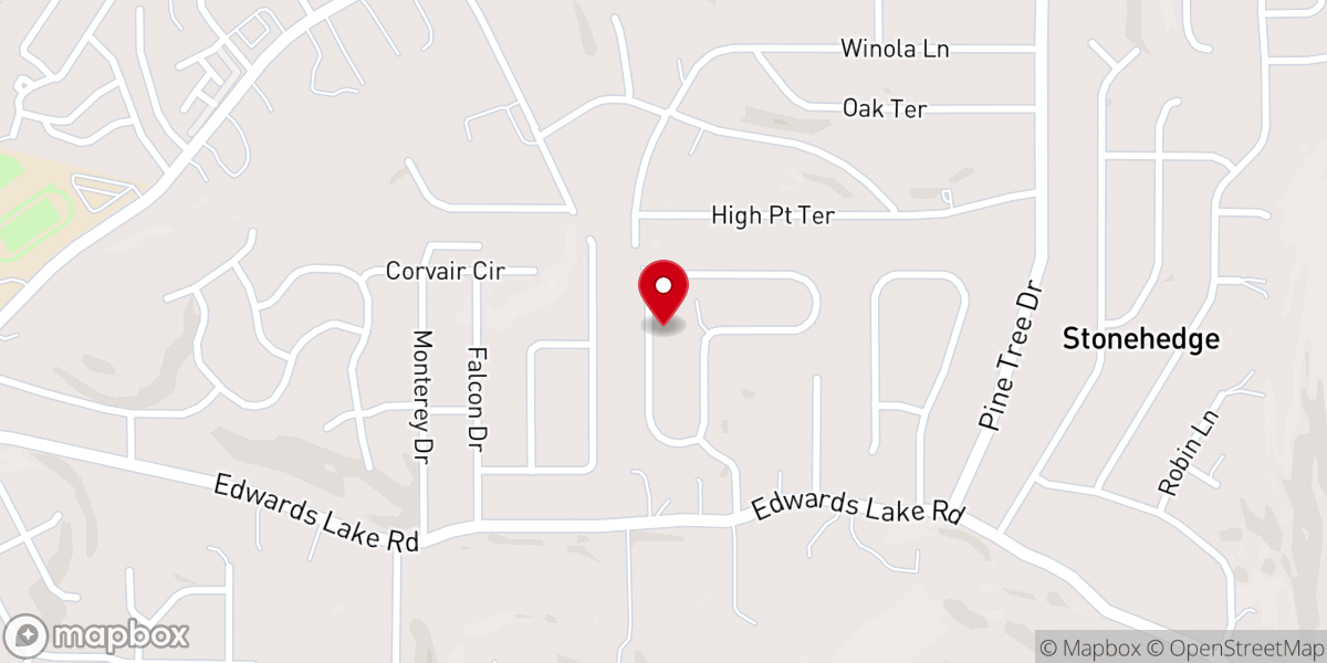 Map showing location of Curry Church
