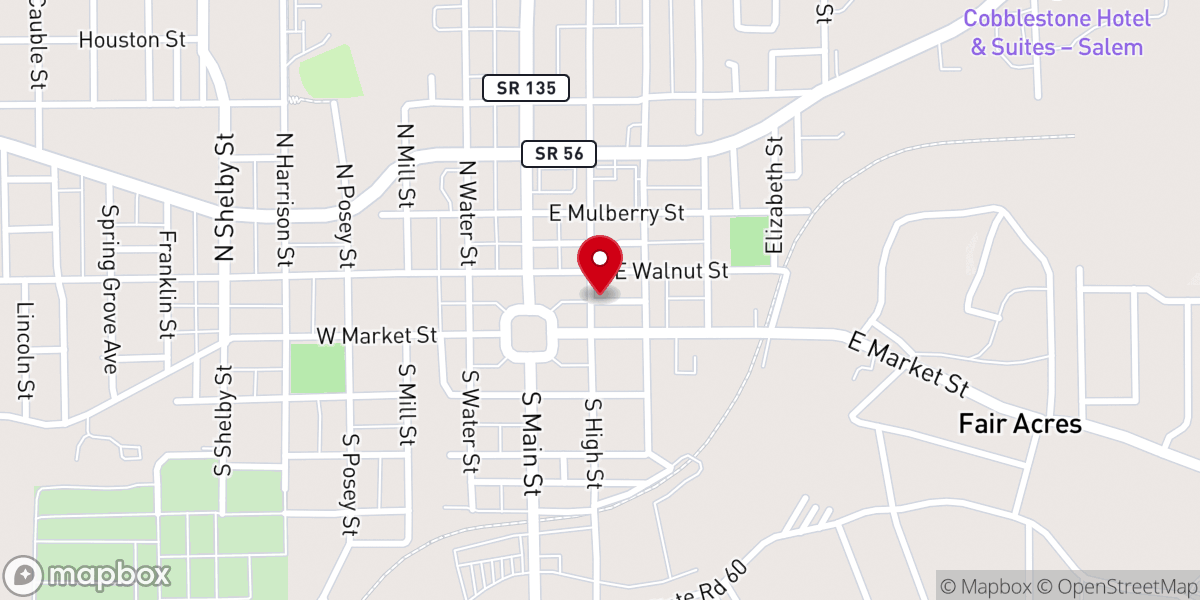 Map showing location of Salem United