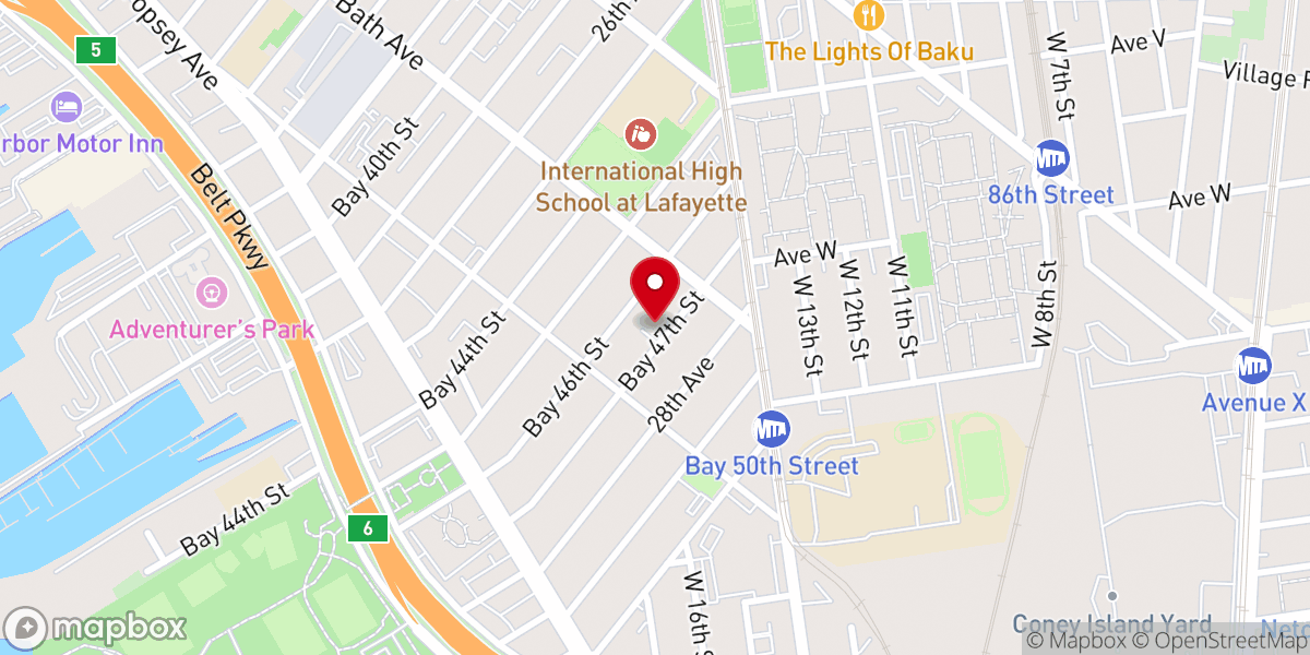 Map showing location of Roman Catholic Church of the Precious Blood