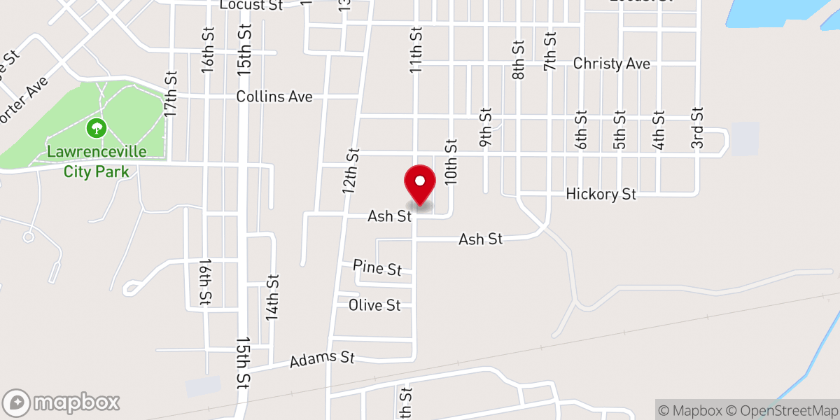 Map showing location of St James Ame Church