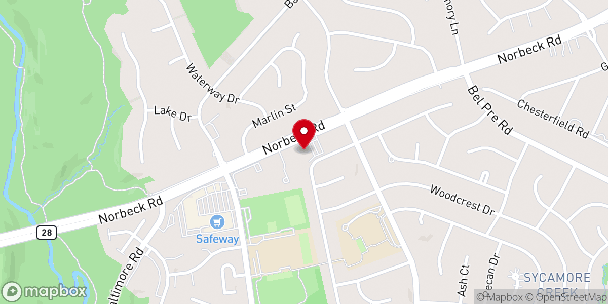Map showing location of Church of Christ at Manor Woods