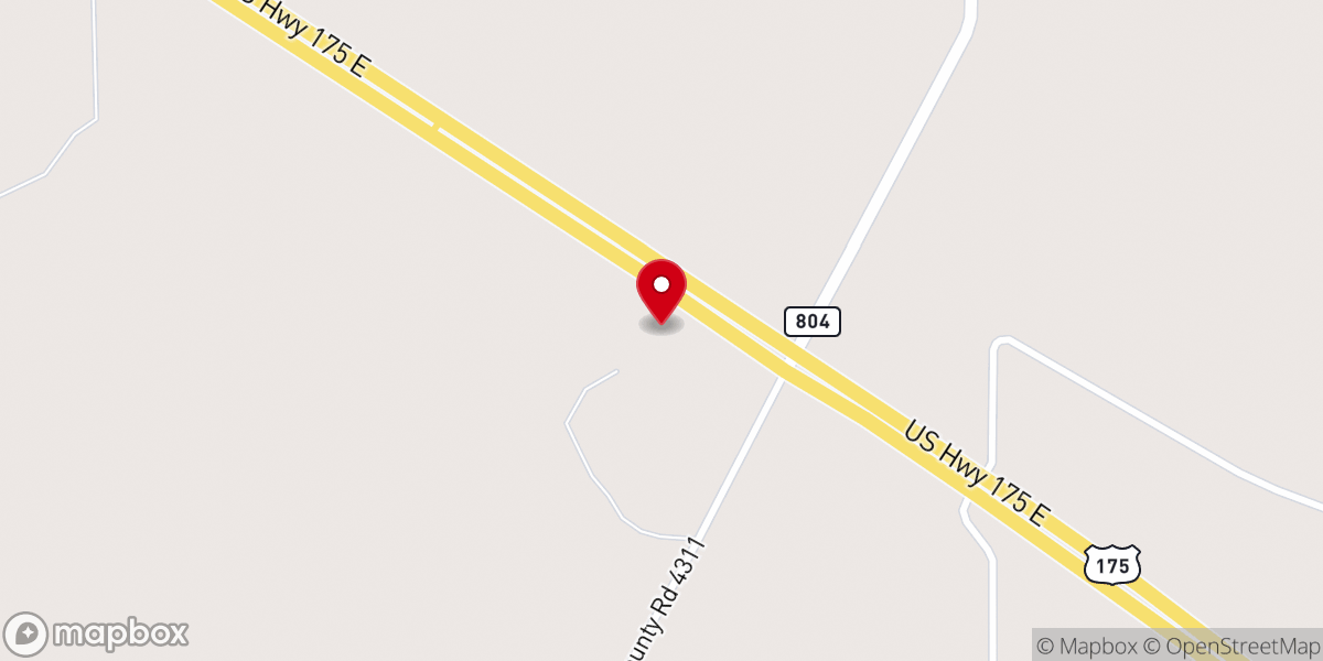 Map showing location of Baxter Baptist Church