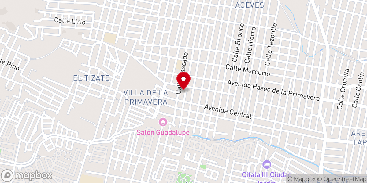 Map showing location of Iglesia Cristiana Nuevo Destino
