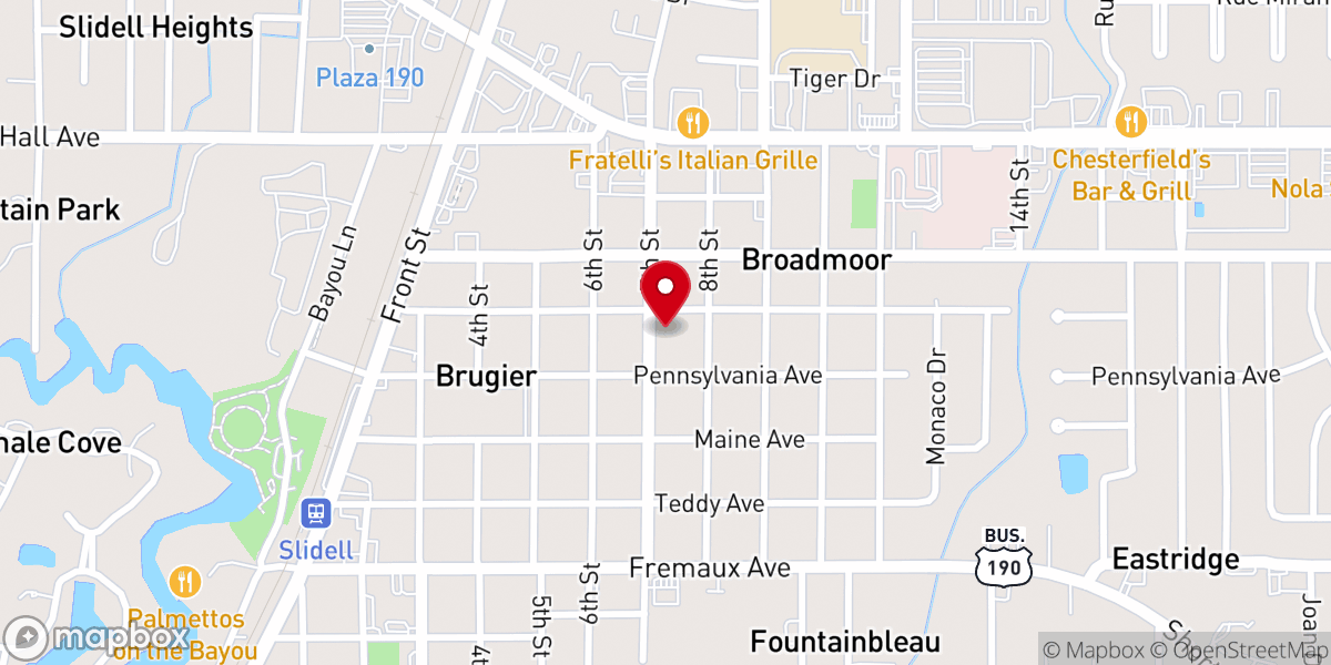 Map showing location of Christ Episcopal Church