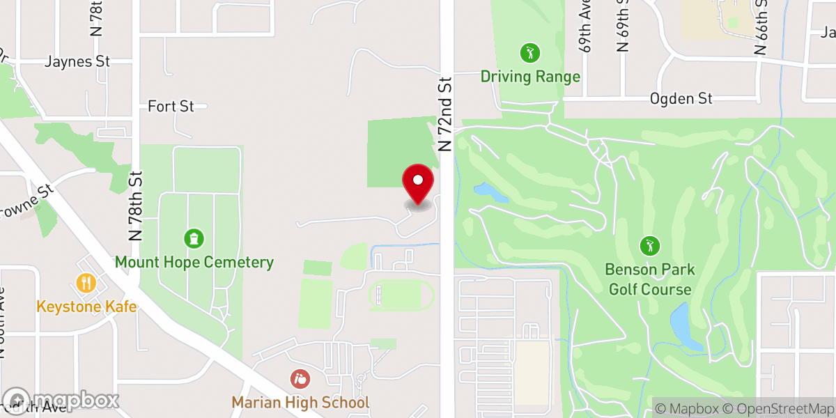 Map showing location of Inspired Truth Ministry