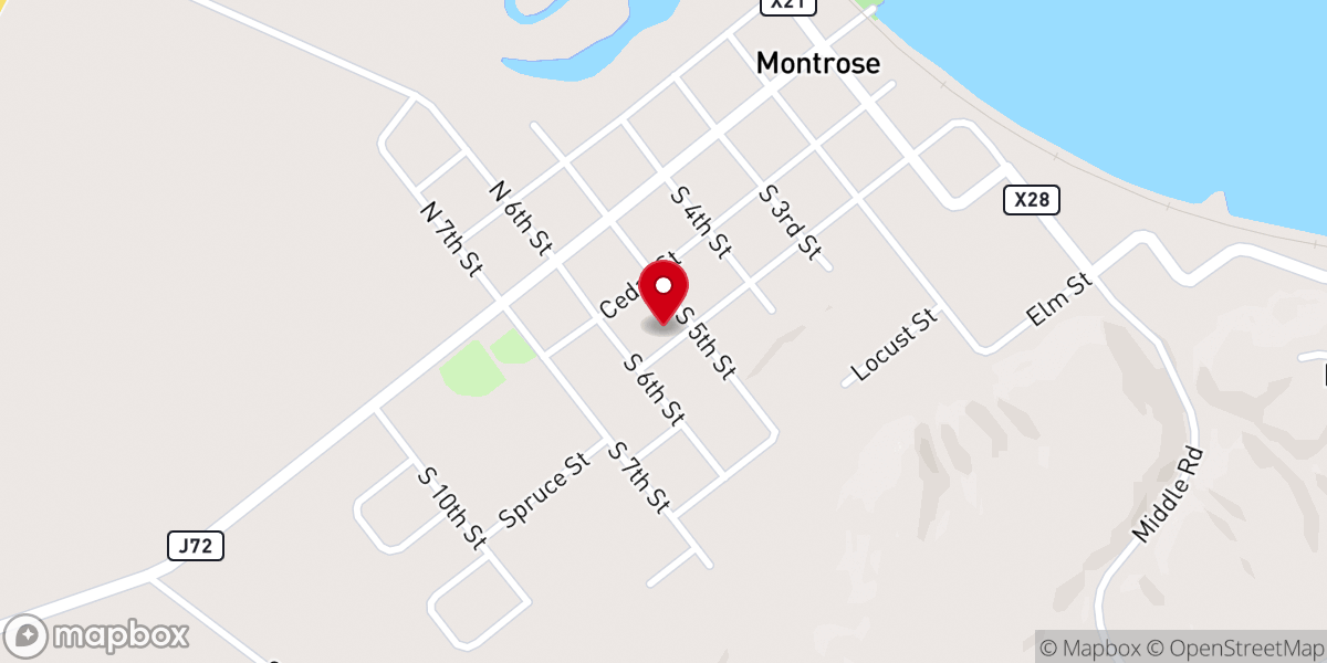 Map showing location of St Joseph's Catholic Church Rectory