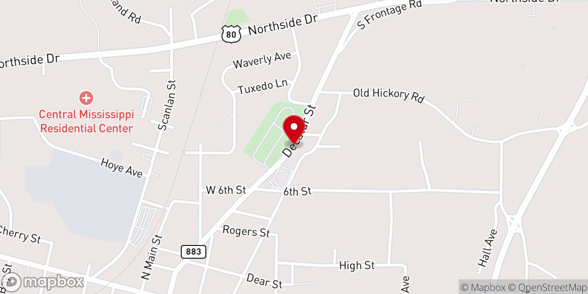Map showing location of St Anne Catholic Church