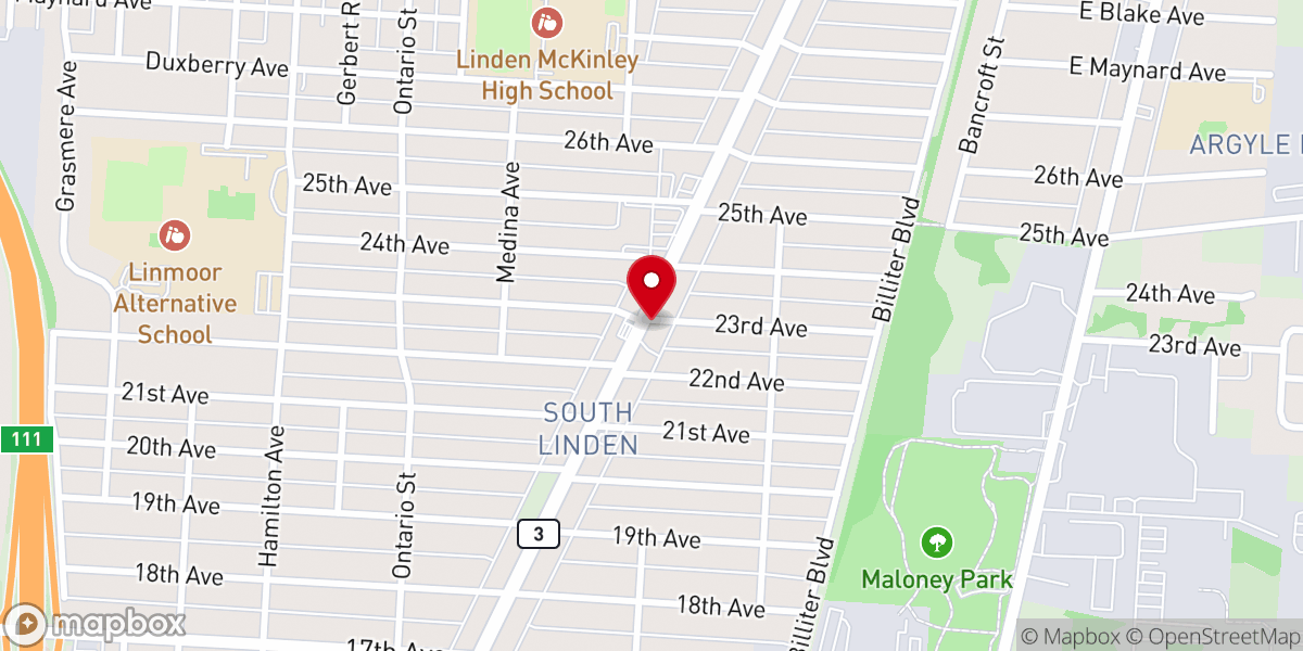 Map showing location of Rod Hoskins Ministries
