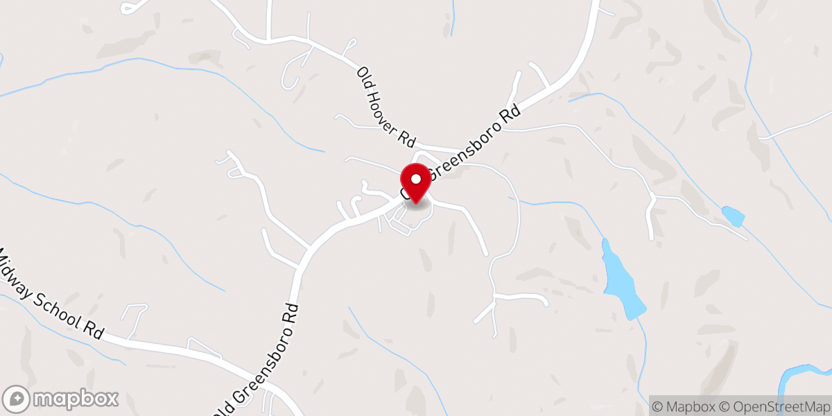 Map showing location of Mt. Pleasant Church