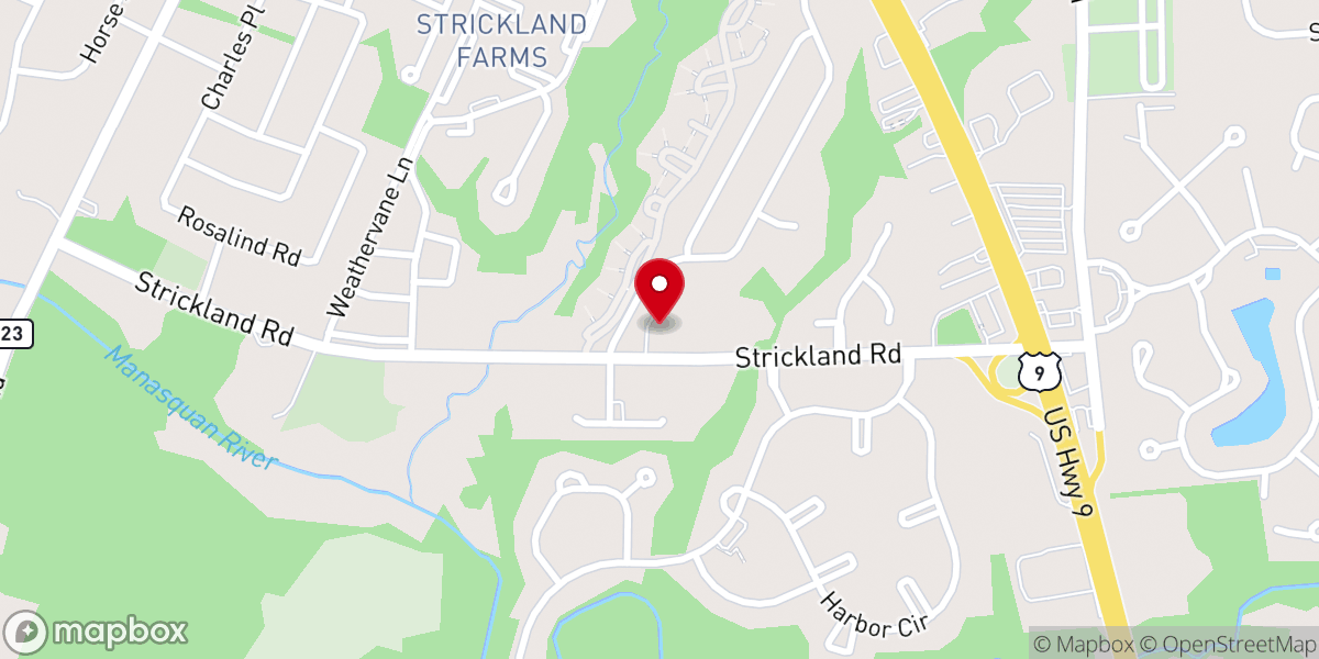 Map showing location of Central NJ Korean Church-Christ