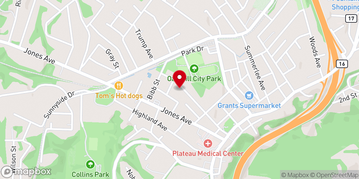 Map showing location of St Andrews Episcopal