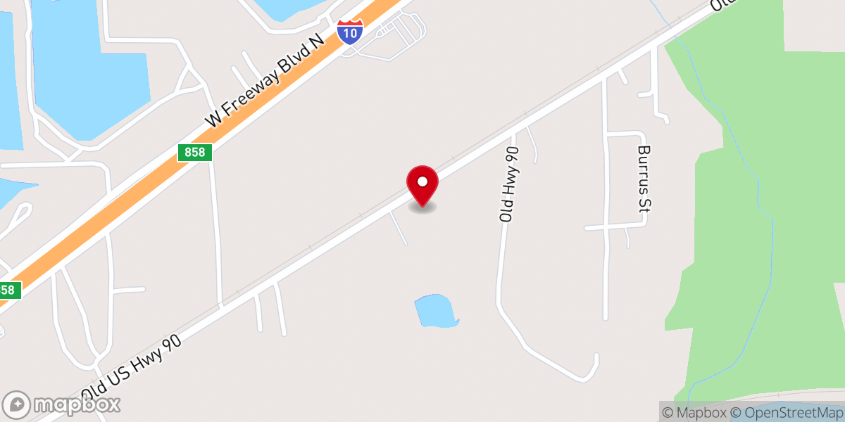 Map showing location of Rose City Baptist Church