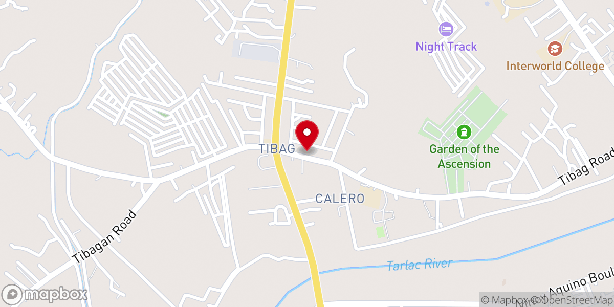 Map showing location of Immaculate Conception Parish Church - Tibag, Tarlac City, Tarlac (Diocese of Tarlac)