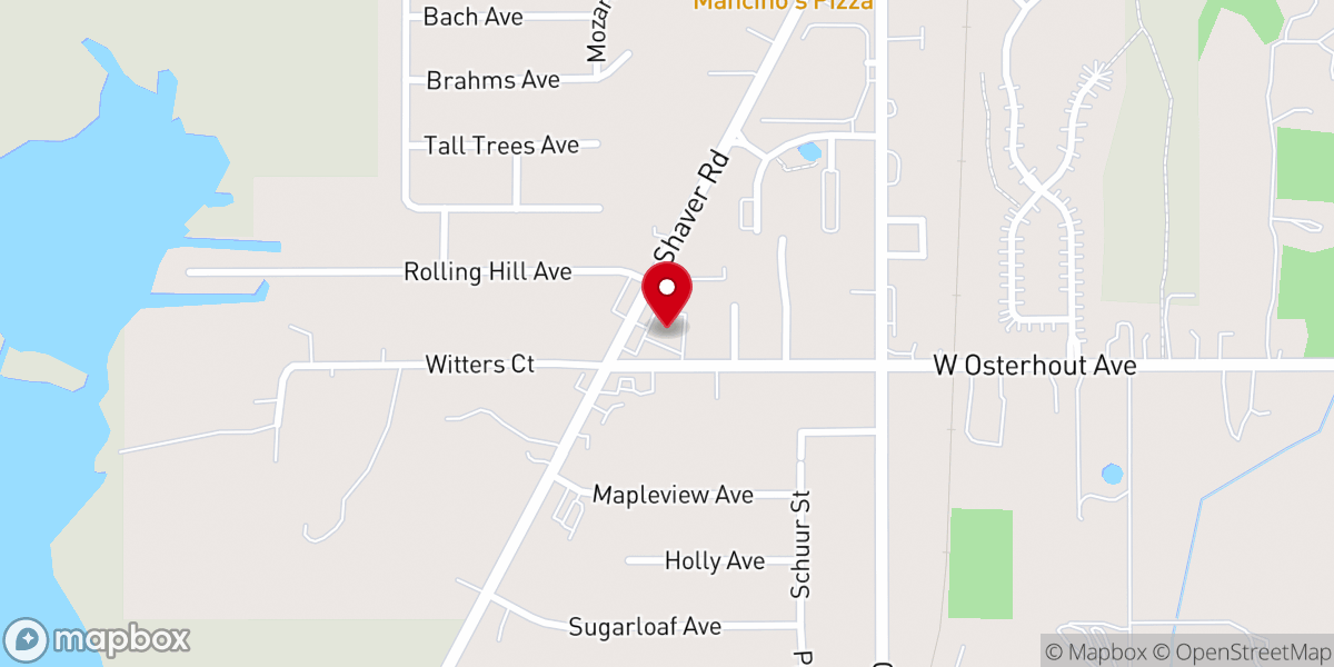 Map showing location of Unitarian Universalist Community Church of Southwest Michigan