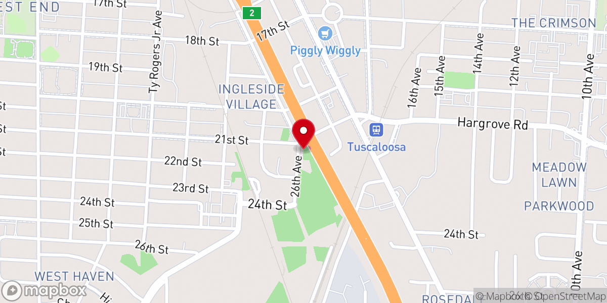 Map showing location of Faith Mission Church of God