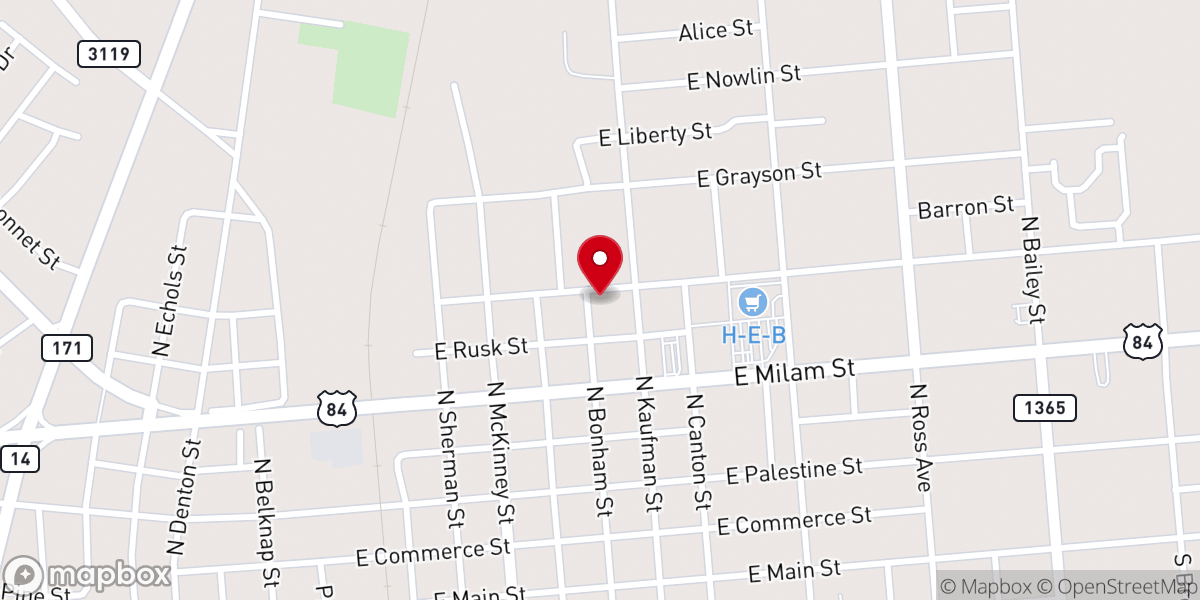 Map showing location of St Mary's Church