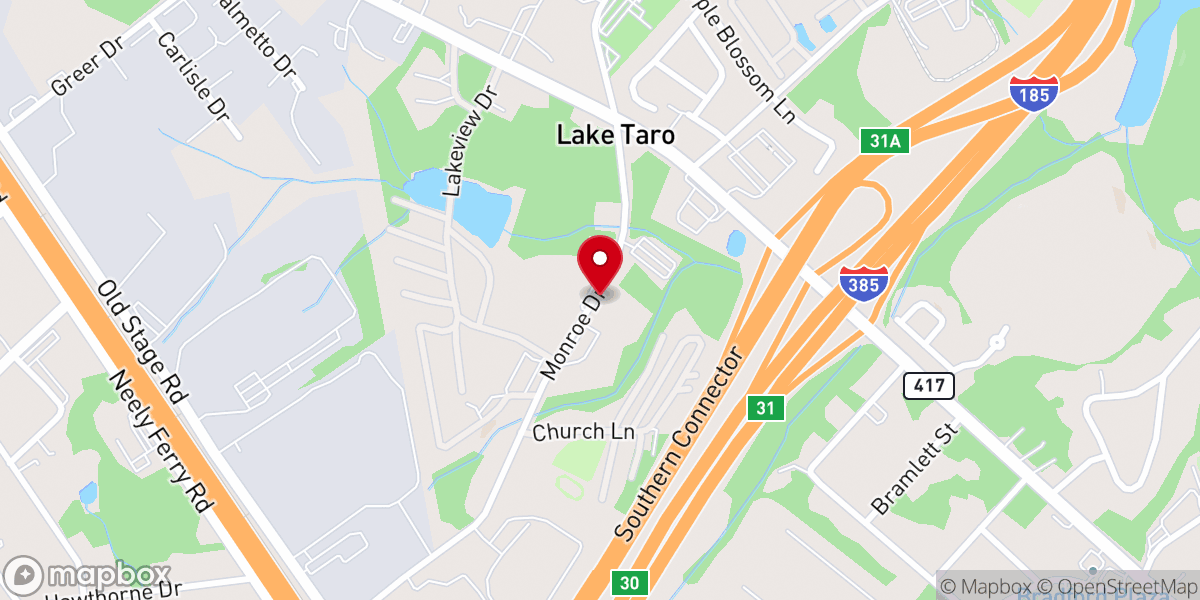 Map showing location of Church of God Youth Camp