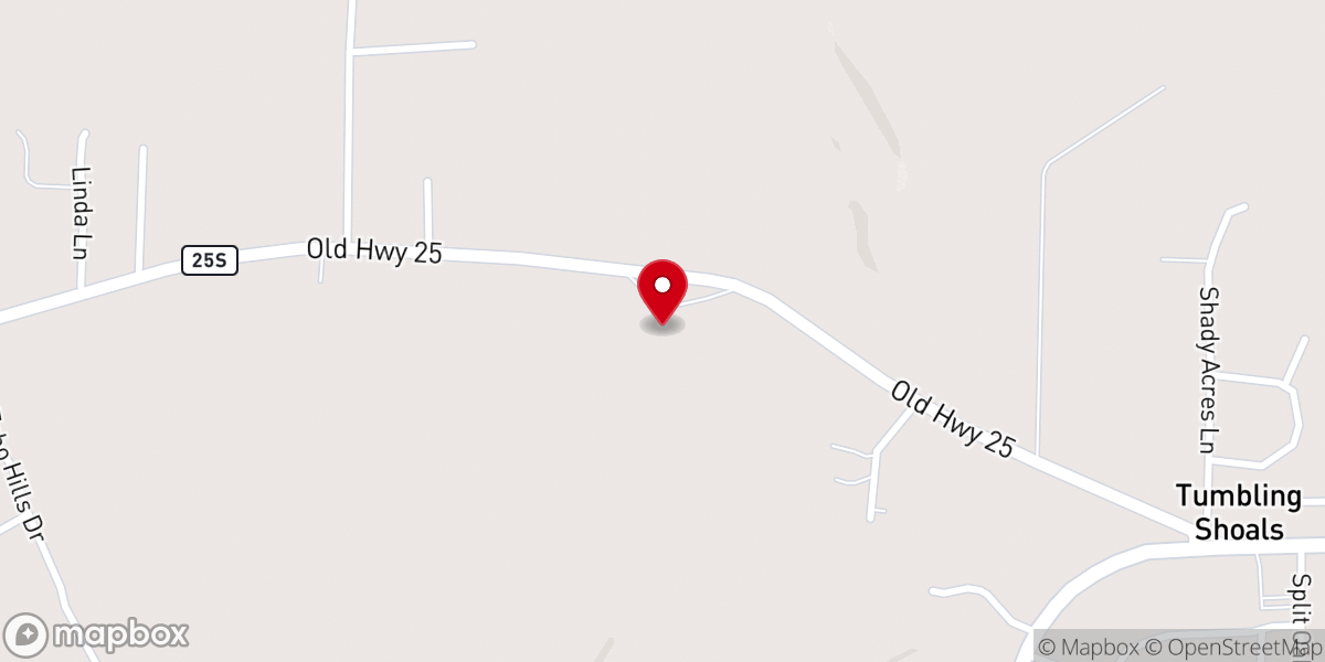 Map showing location of Chastain Chapel General Baptist Church