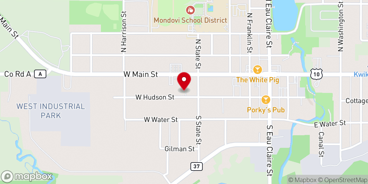 Map showing location of Sacred Heart of Jesus Catholic Church
