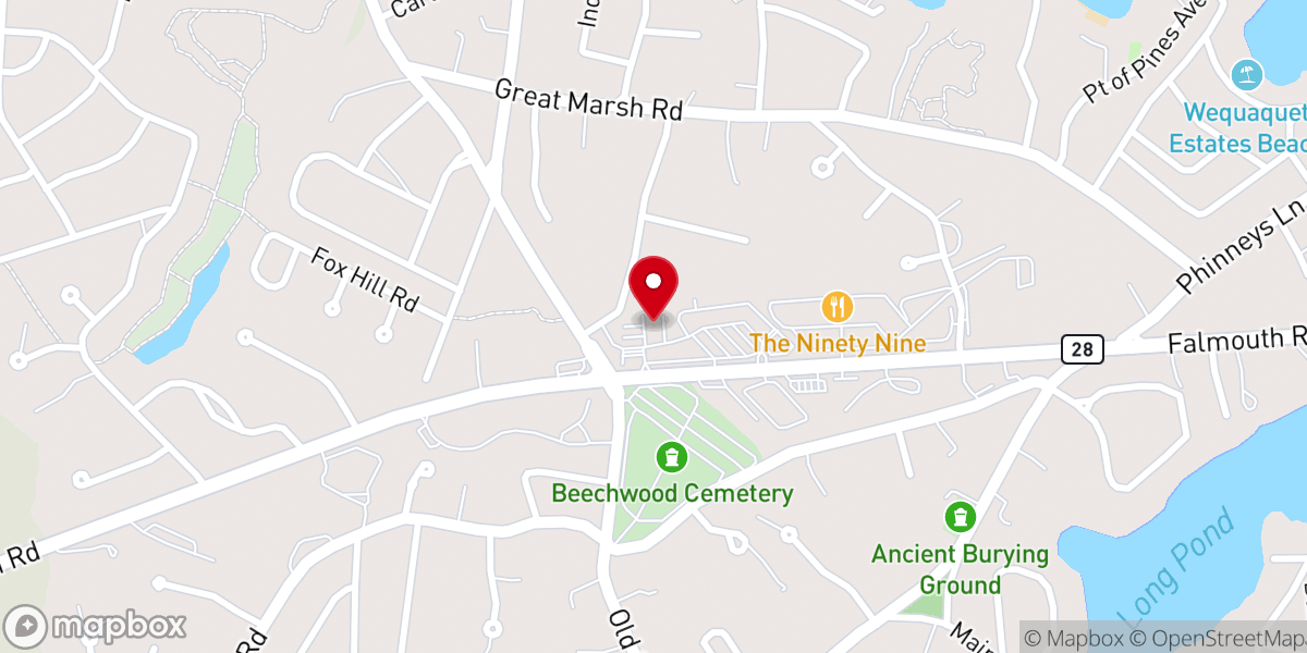 Map showing location of Agape Church