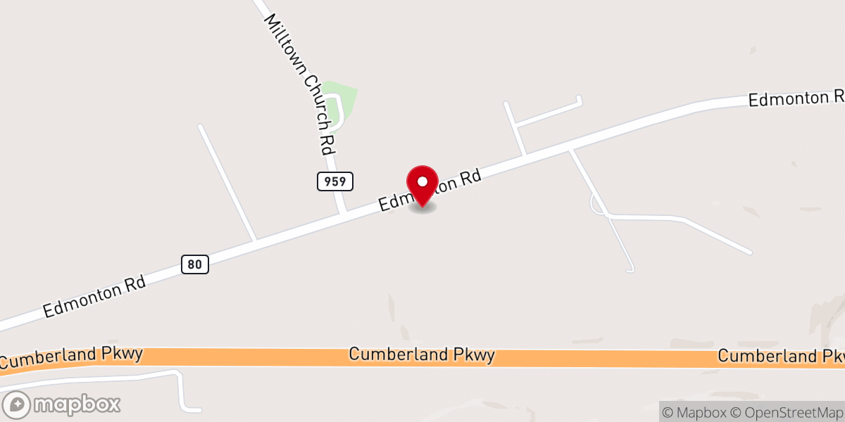 Map showing location of Living by faith church