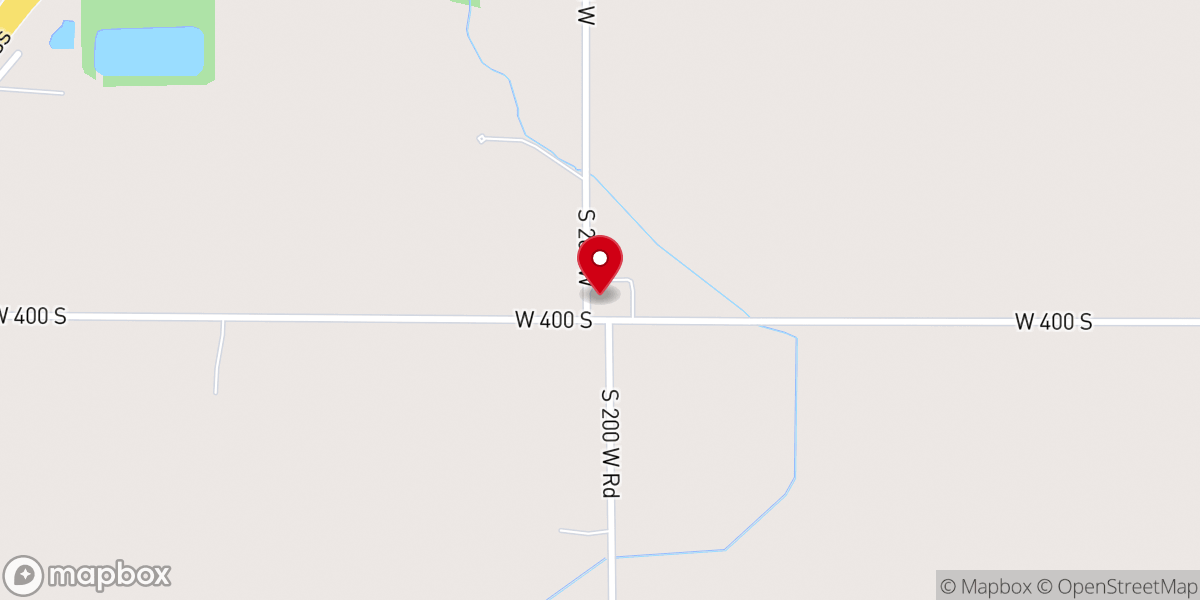 Map showing location of Corinth Methodist Church