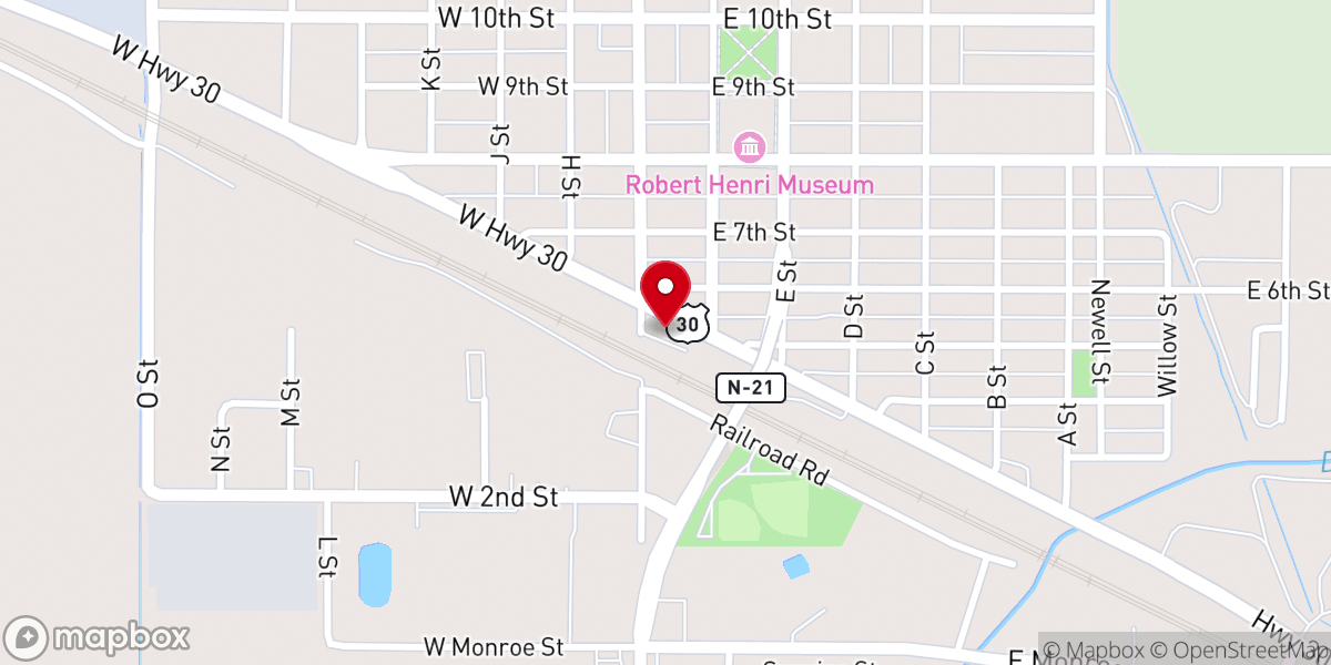 Map showing location of Food Pantry