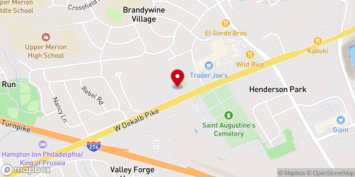 Map showing location of ReaLife Philadelphia