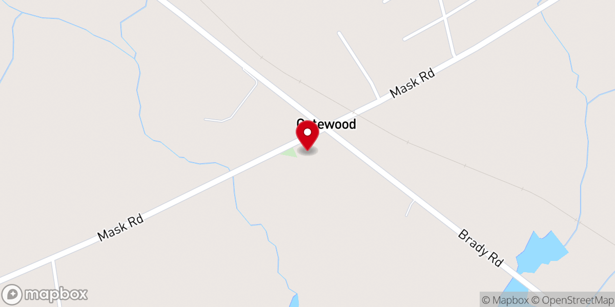 Map showing location of New Mt. Moriah Missionary Baptist Church
